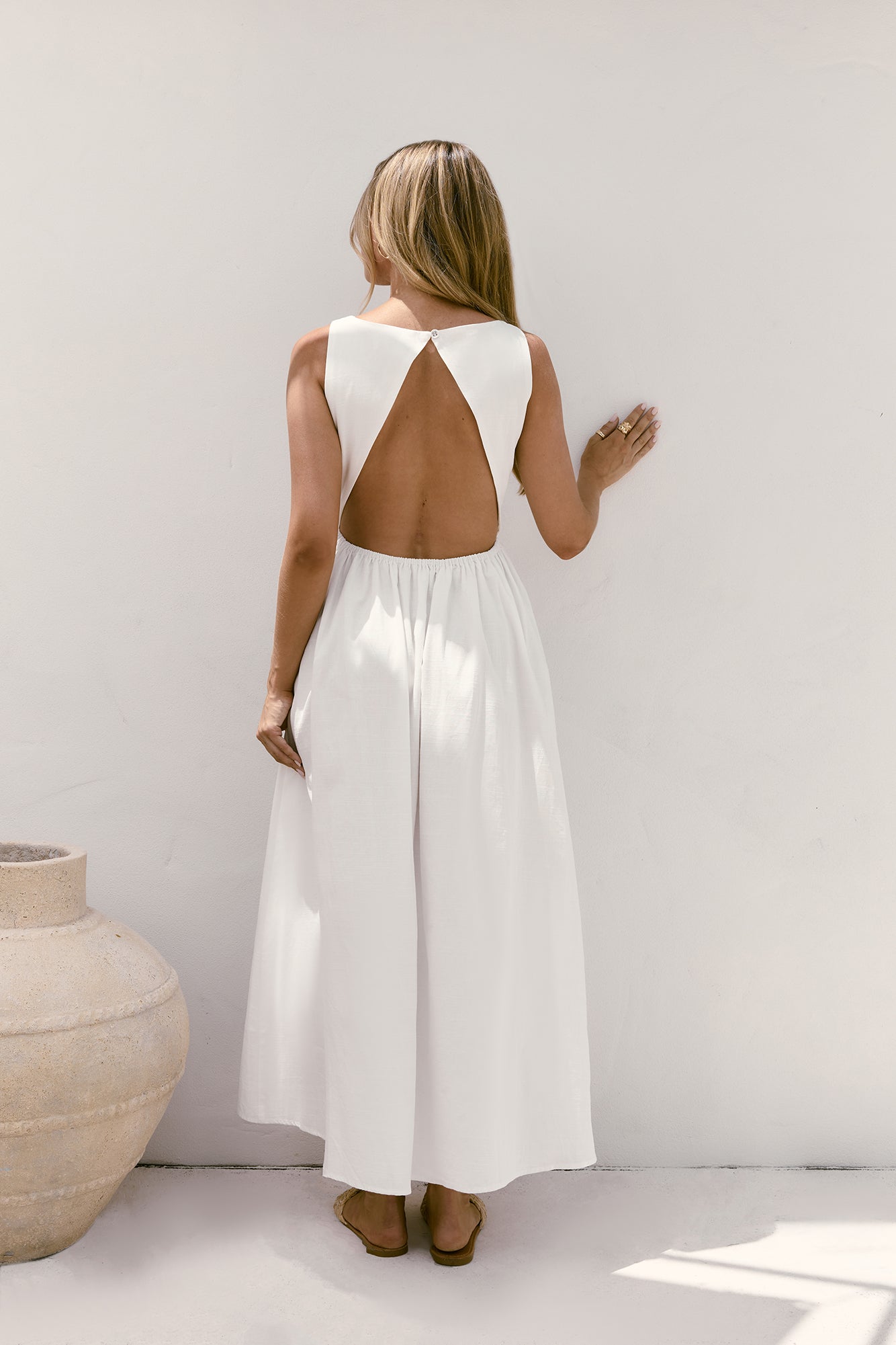 Chasing Daylight Maxi Dress White