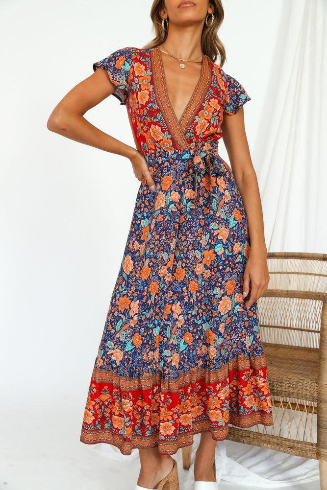 Candid Midi Dress Navy