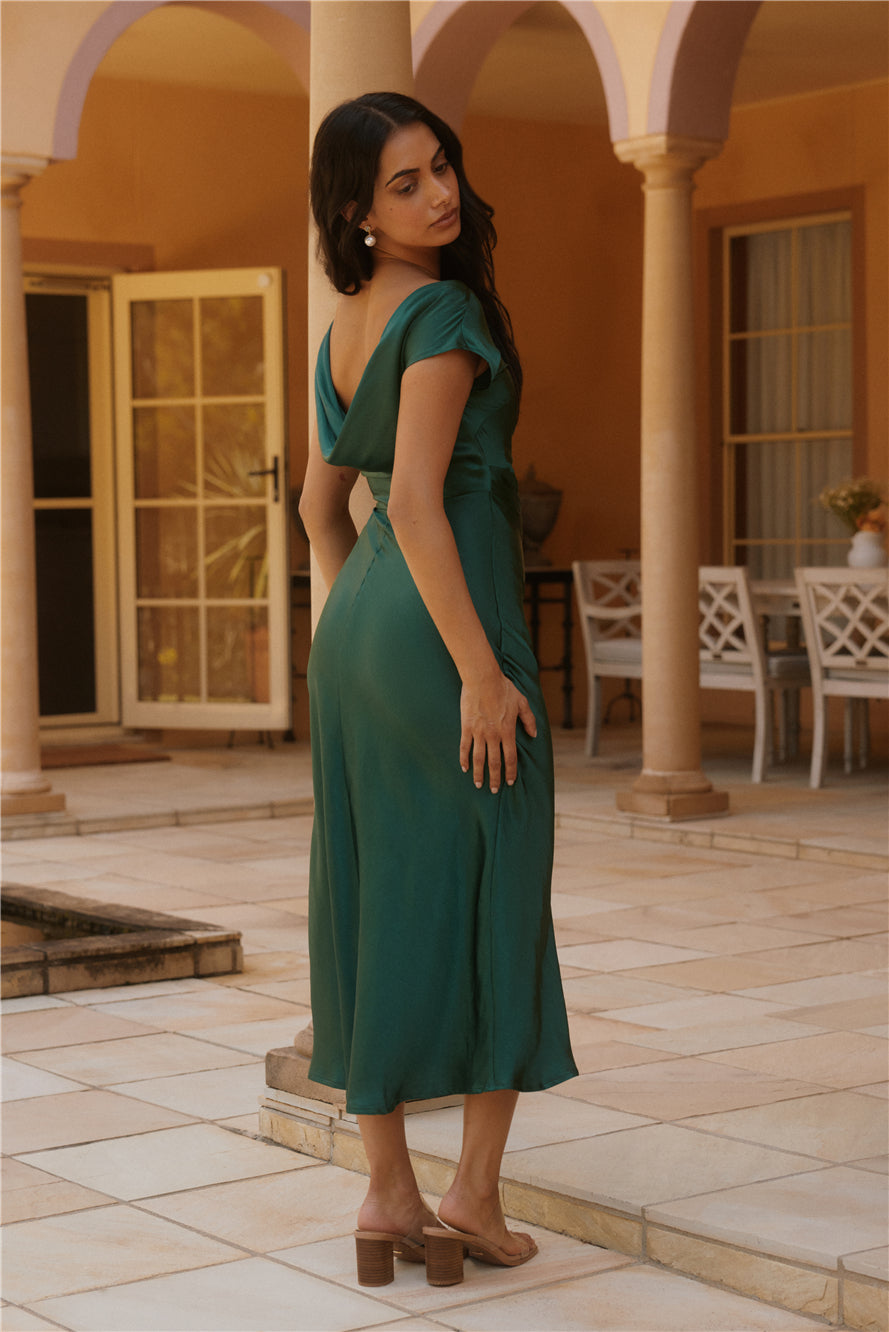Sweet Serenity Midi Dress Green
