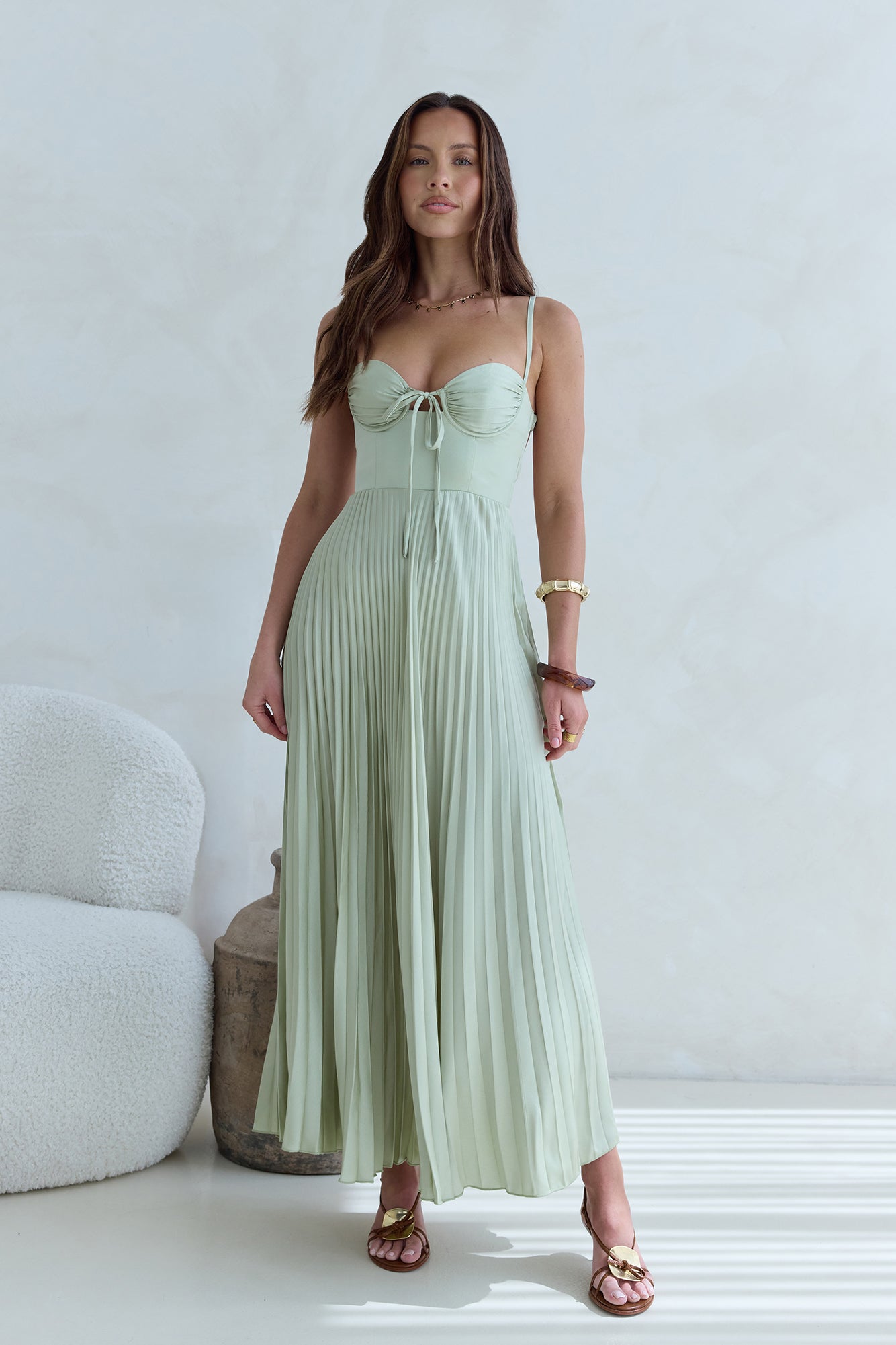 Del Mar Maxi Dress Green