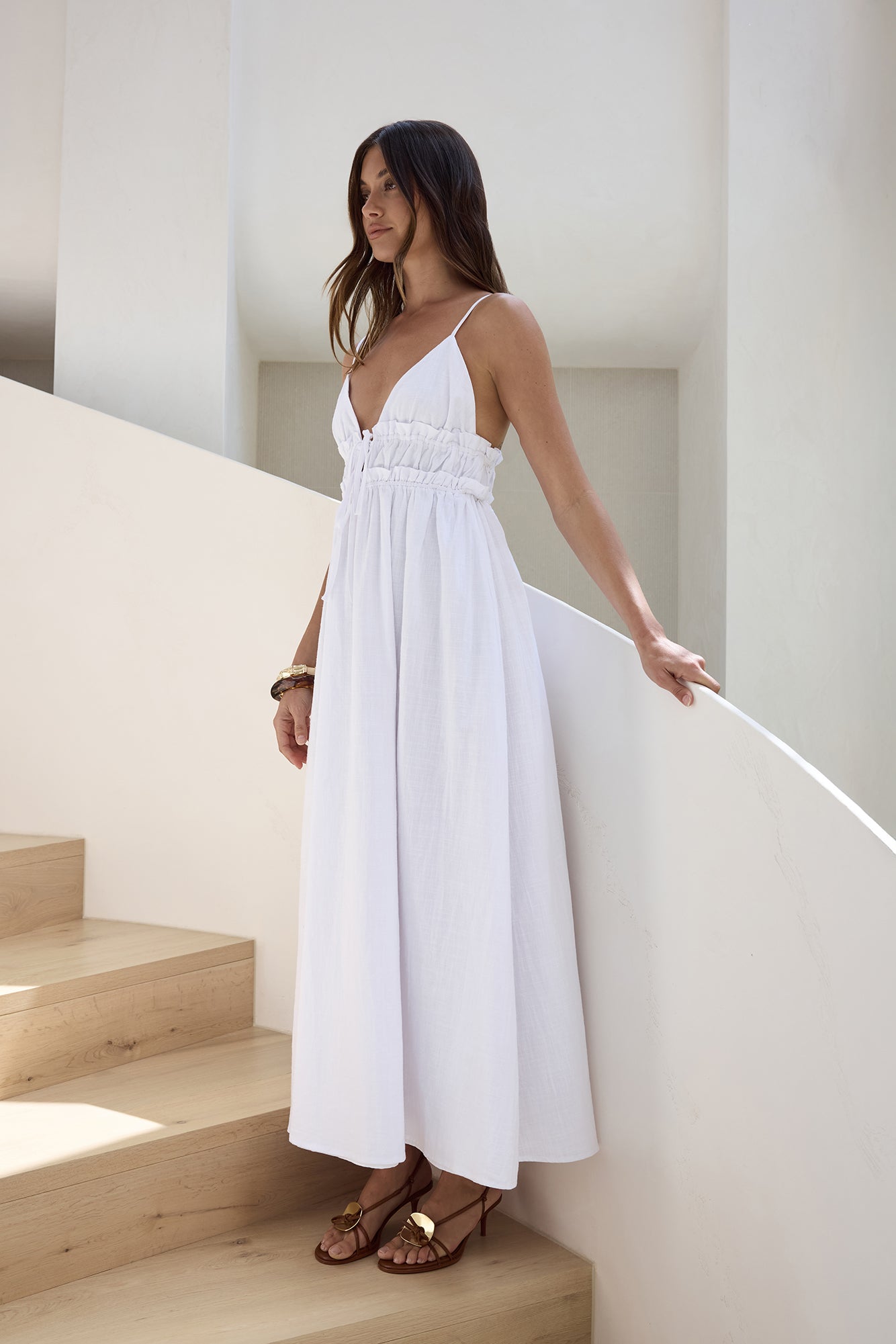Thinking Of Love Maxi Dress White