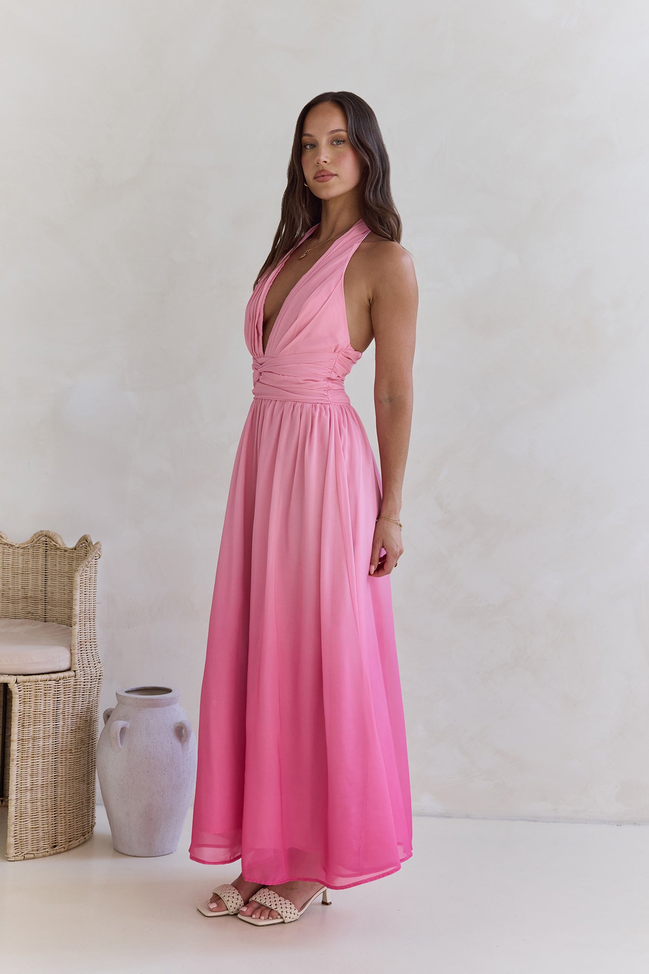Escape To The Sun Maxi Dress Pink