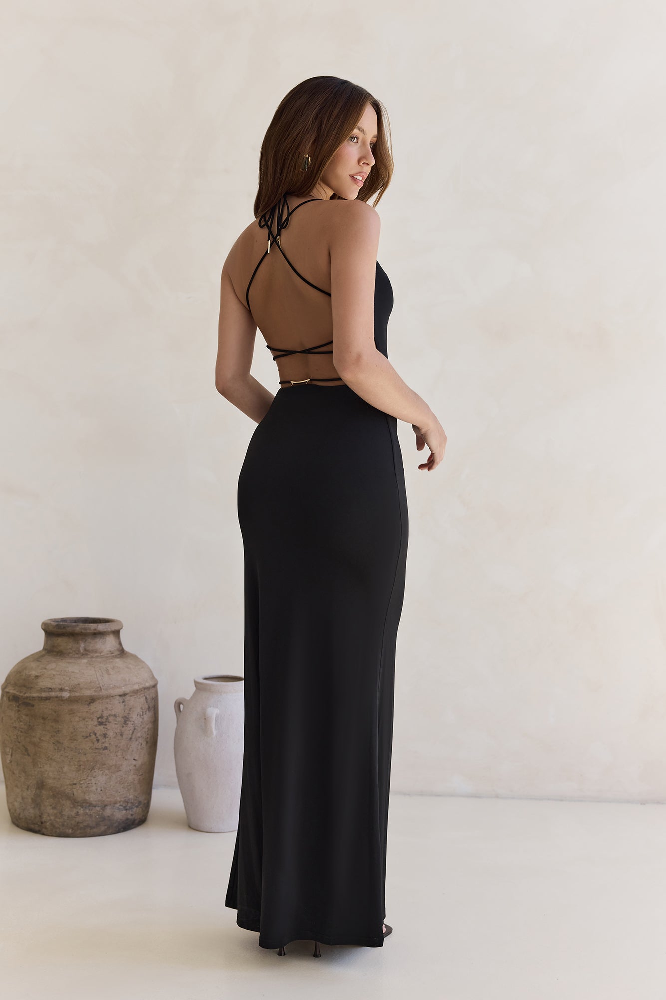 Queen Of Influence Maxi Dress Black