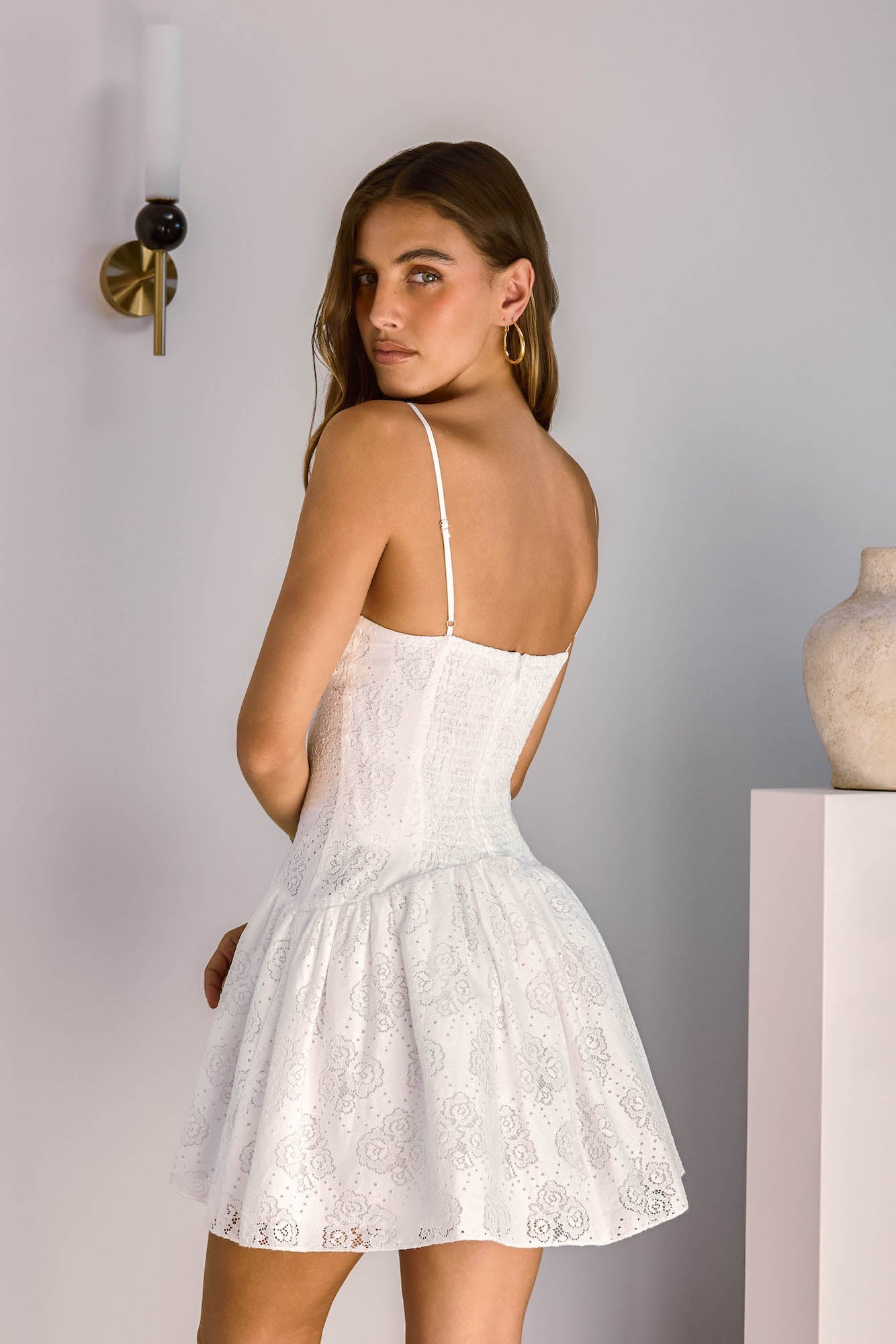 Love In Lights Mini Dress White
