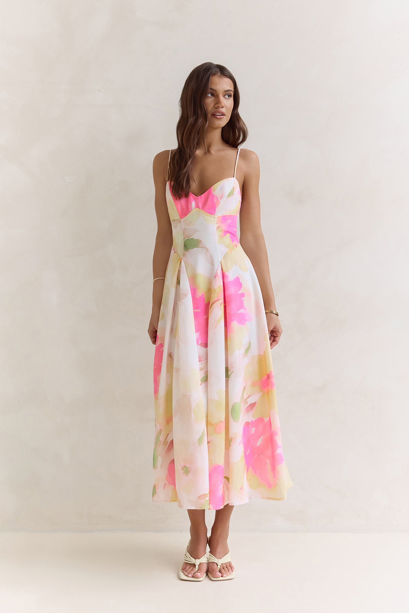 Field Of Wishes Maxi Dress Yellow Floral