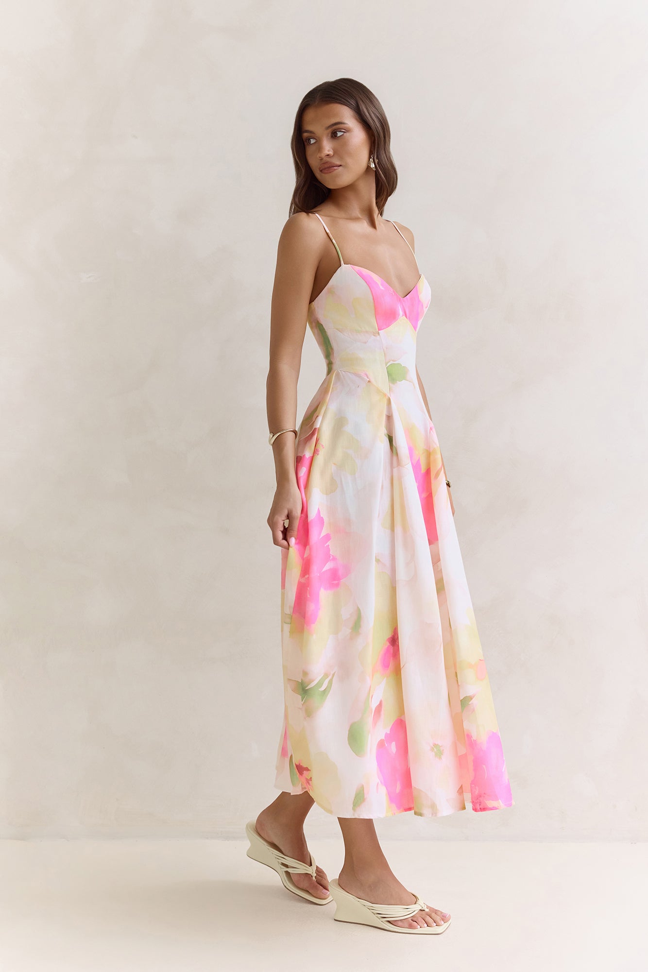 Field Of Wishes Maxi Dress Yellow Floral