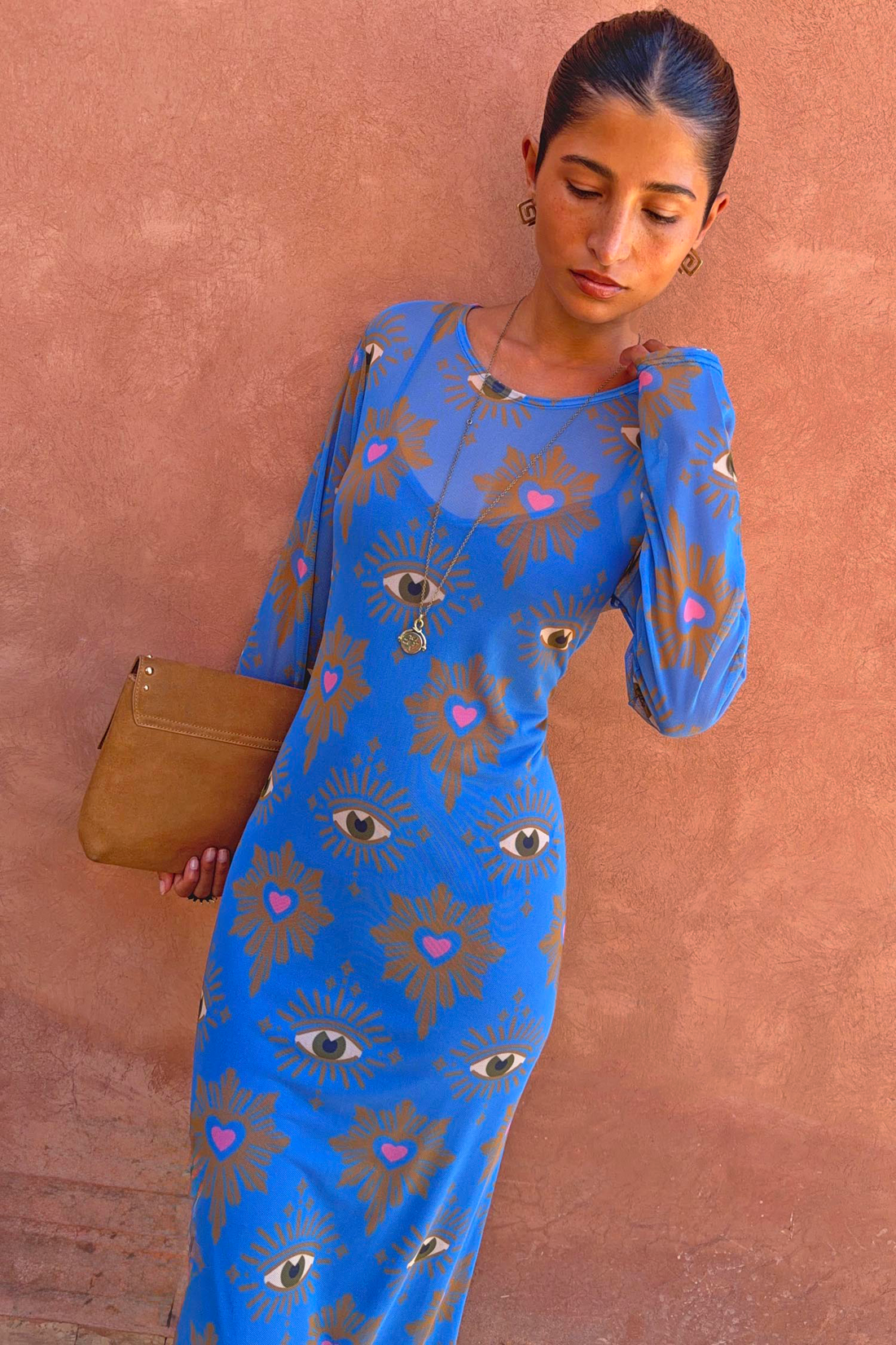 Blue Eye Mesh Dress
