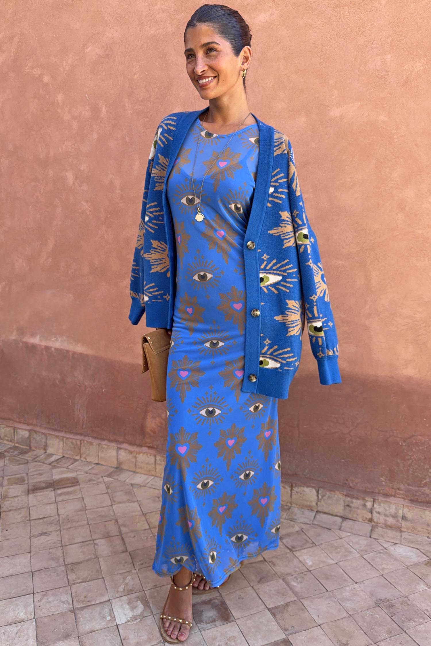 Blue Eye Mesh Dress