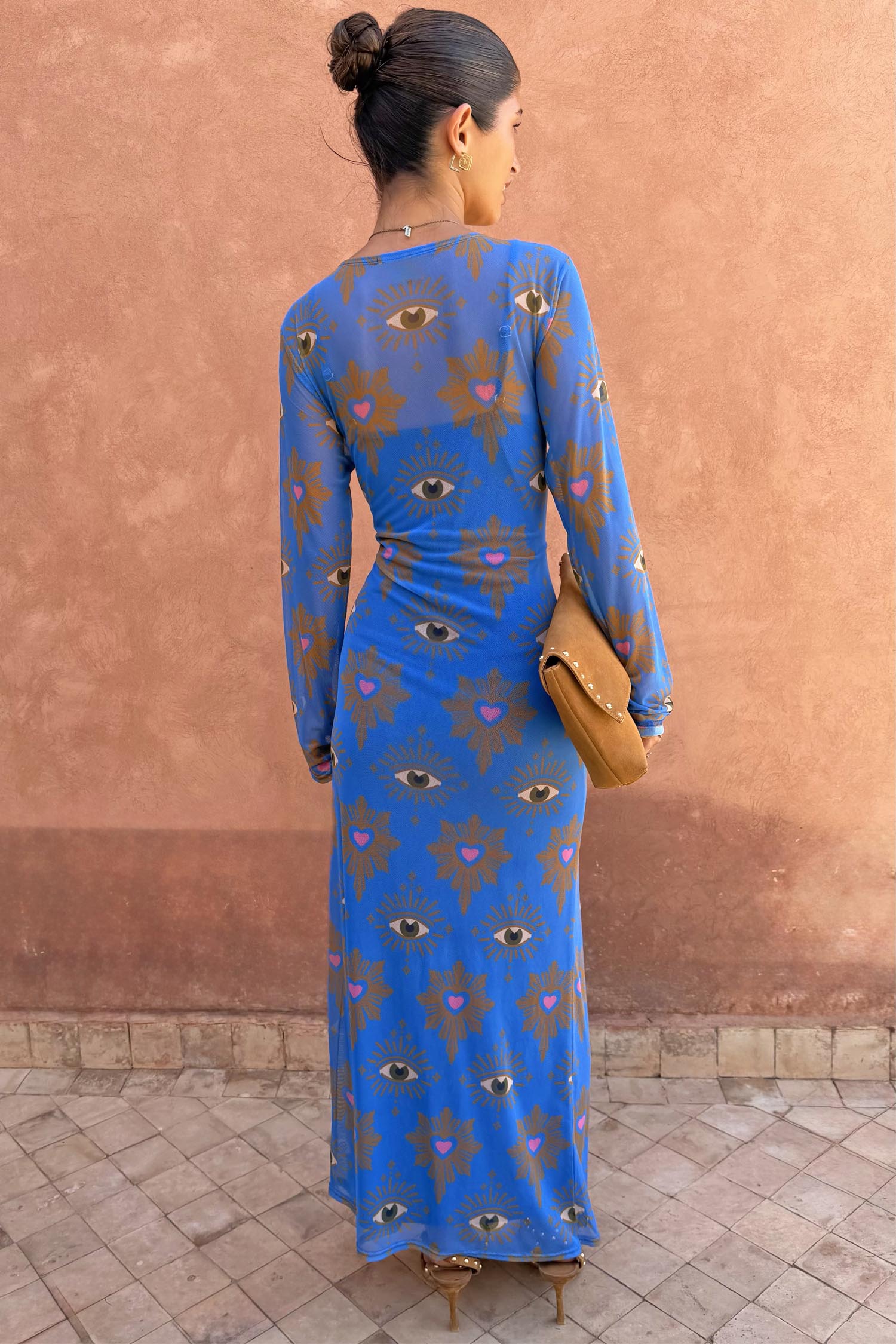Blue Eye Mesh Dress
