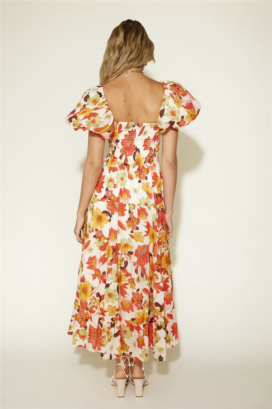 Autumn Dreams Maxi Dress Floral
