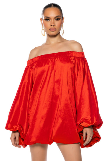 All By Myself Long Sleeve Flowy Mini Dress