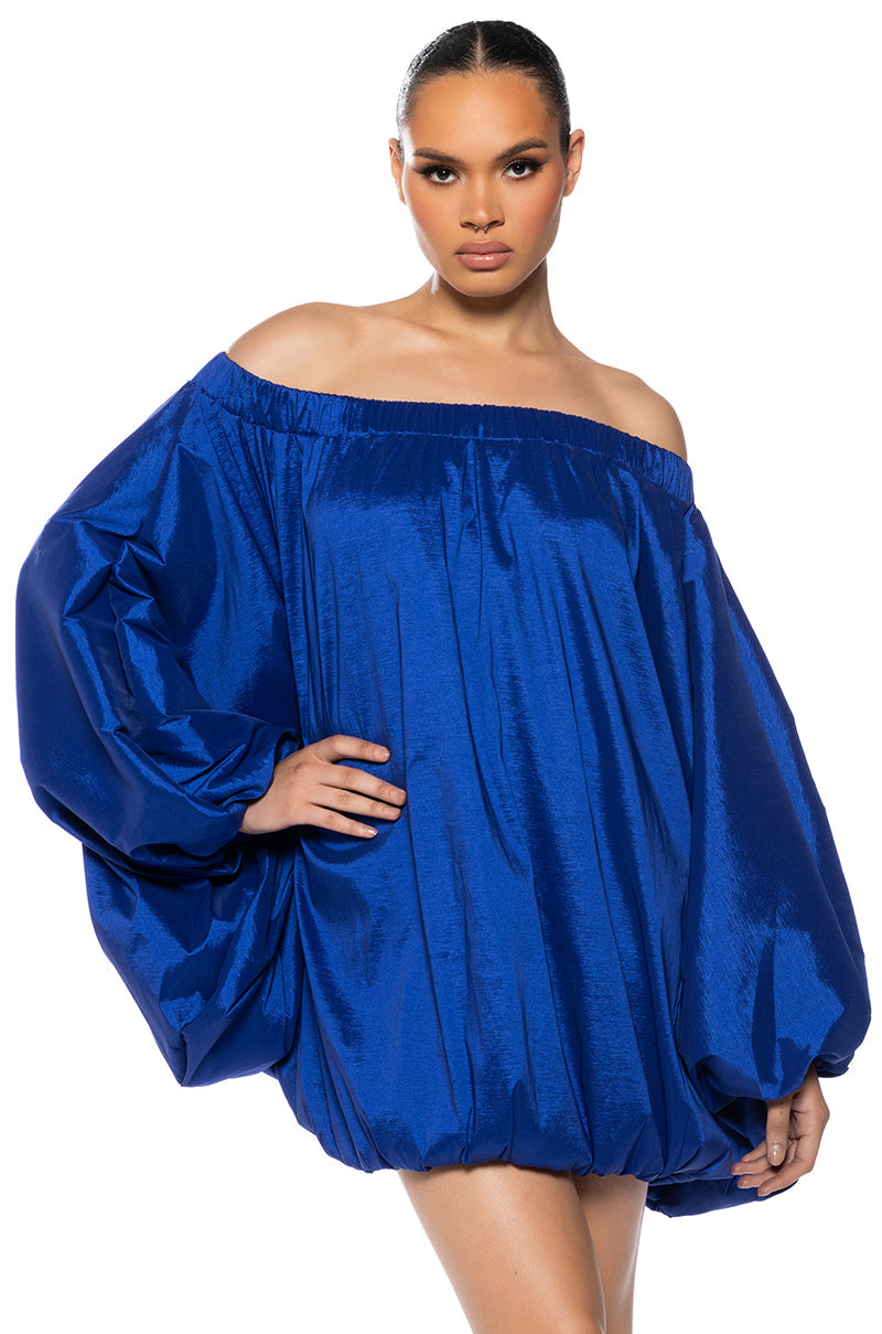 All By Myself Long Sleeve Flowy Mini Dress