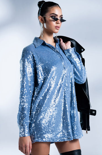 All That Sequin Mini Dress