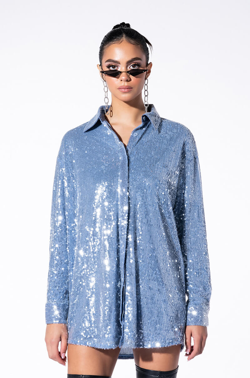 All That Sequin Mini Dress