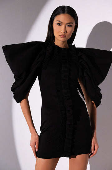 Annika Statement Sleeve Mini Dress