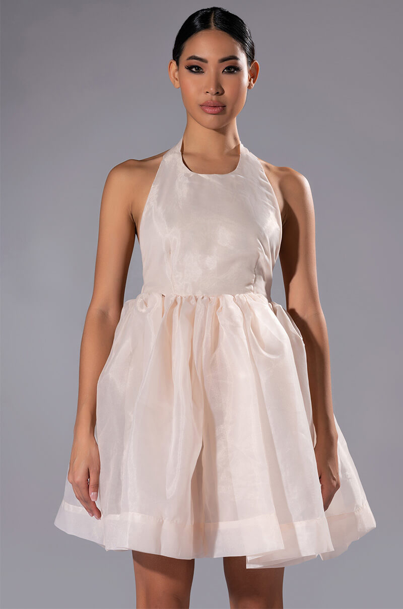 At The Show Halter Mini Dress