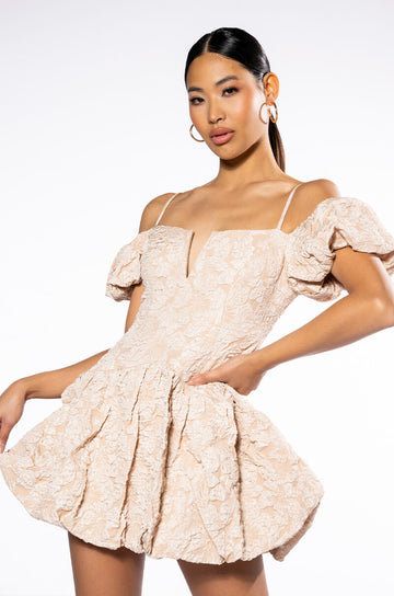 Aurora Cap Sleeve Mini Dress