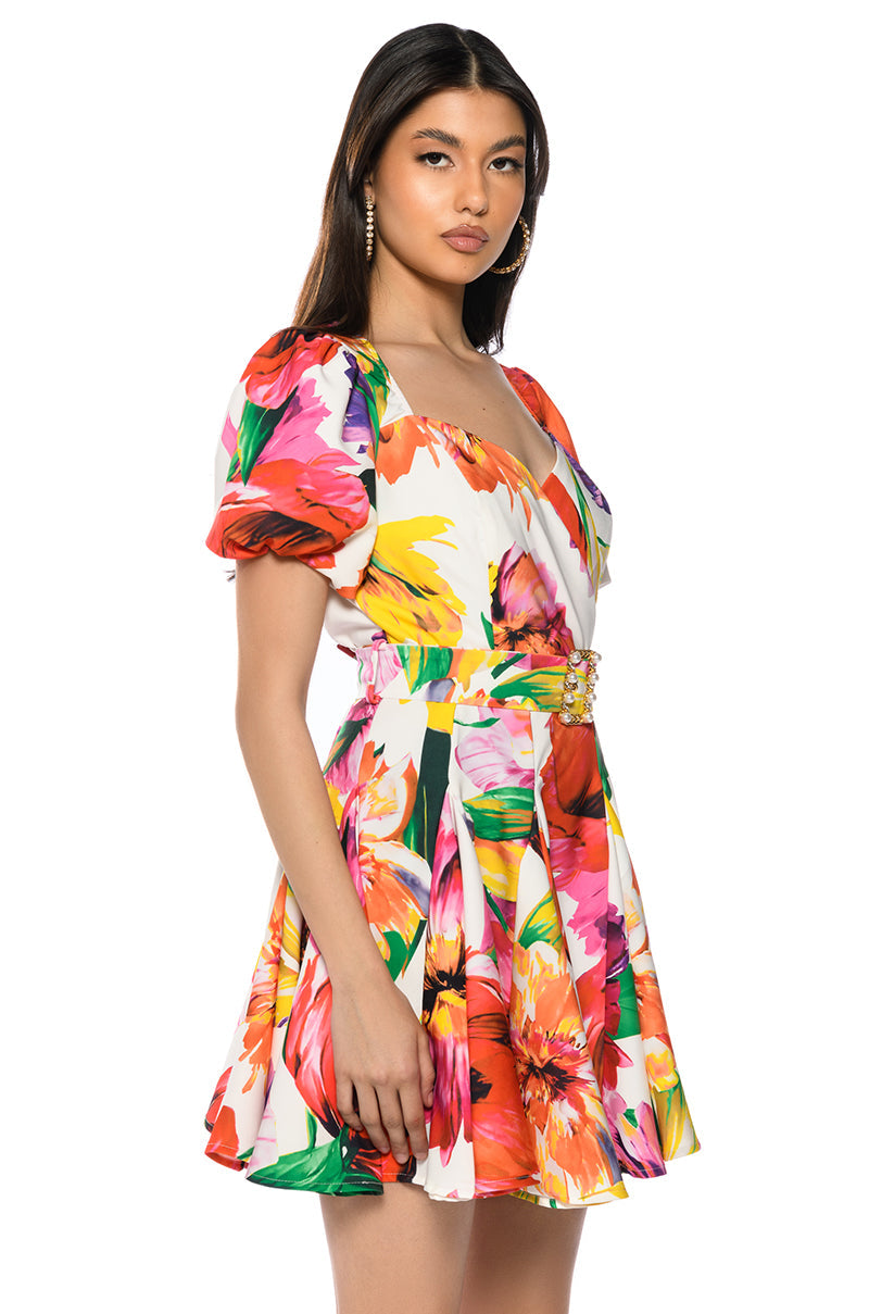 Annika Belted Mini Dress