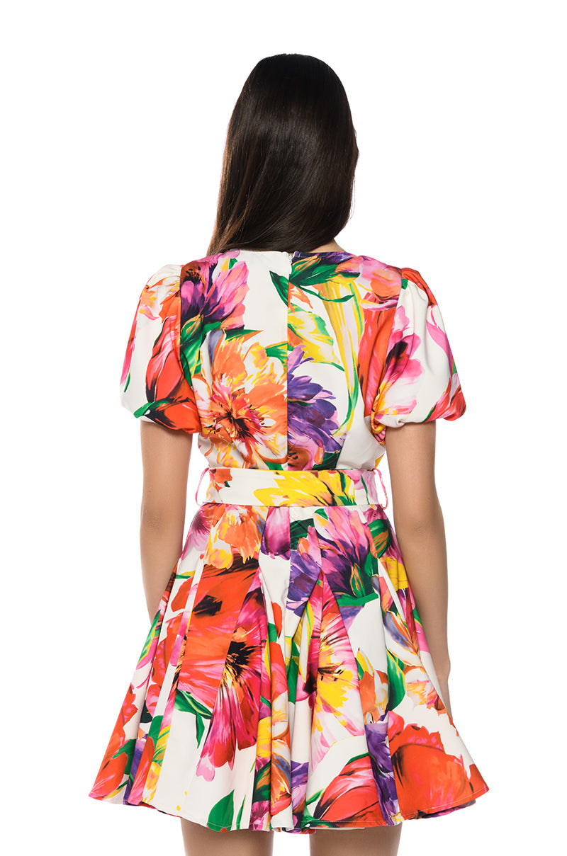 Annika Belted Mini Dress