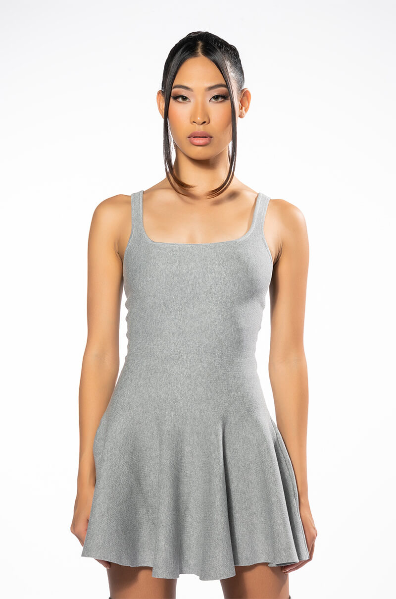 Caught Up Fit And Flare Mini Dress