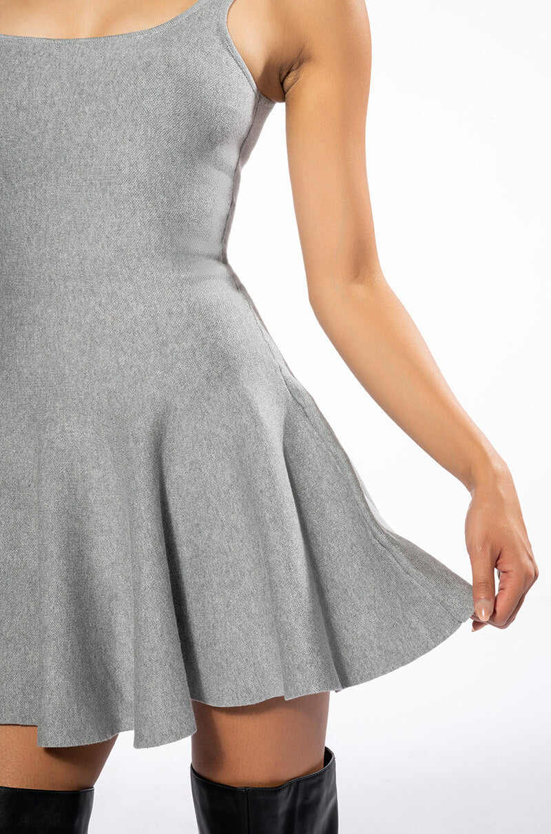 Caught Up Fit And Flare Mini Dress