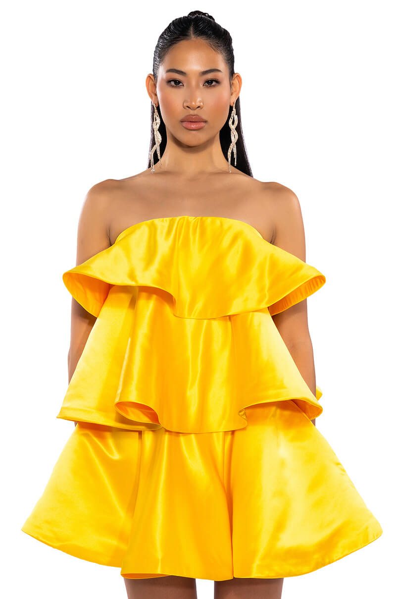 Center Of Attention Layered Mini Dress
