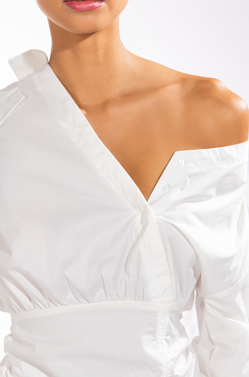 Day Date Stretch Shirt Dress