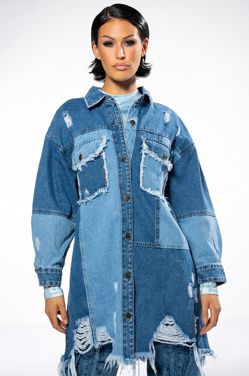 Feeling Good Denim Mini Dress
