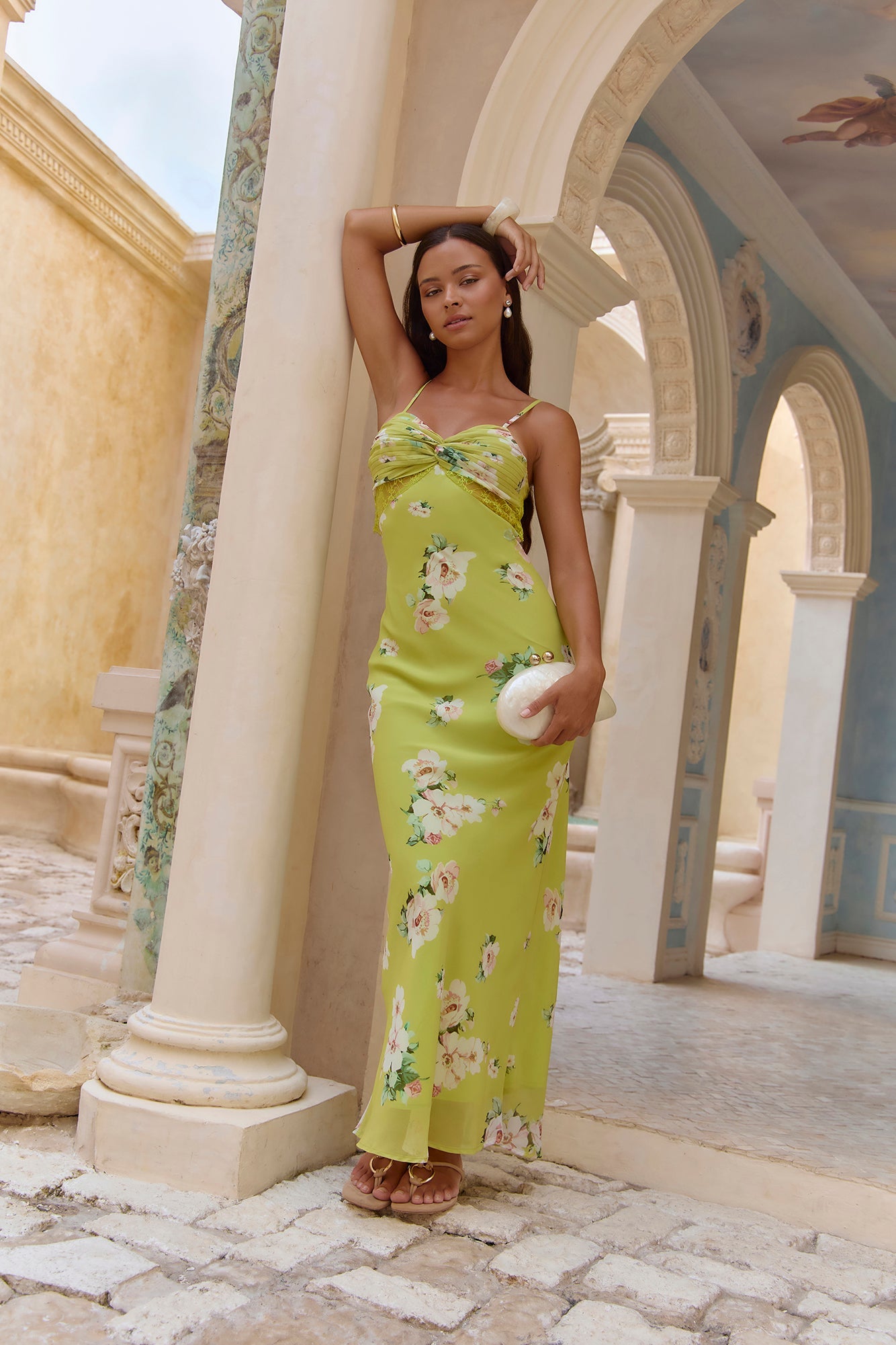 Garden Of Eden Maxi Dress Green