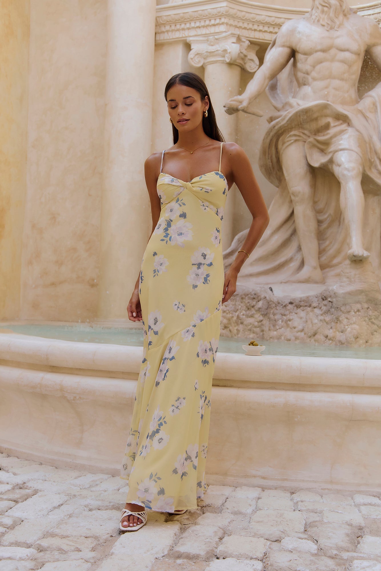 Sundown Escapades Maxi Dress Yellow