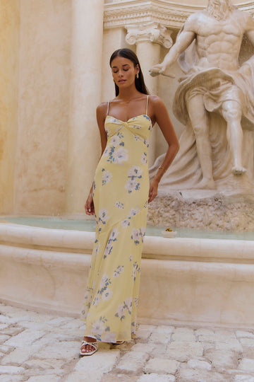 Sundown Escapades Maxi Dress Yellow