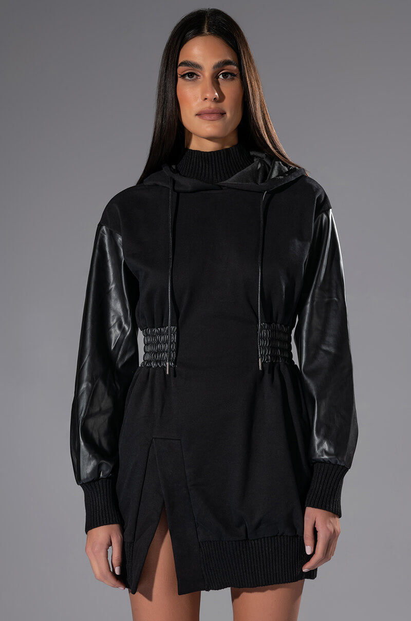 Forever Young Hooded Mini Dress