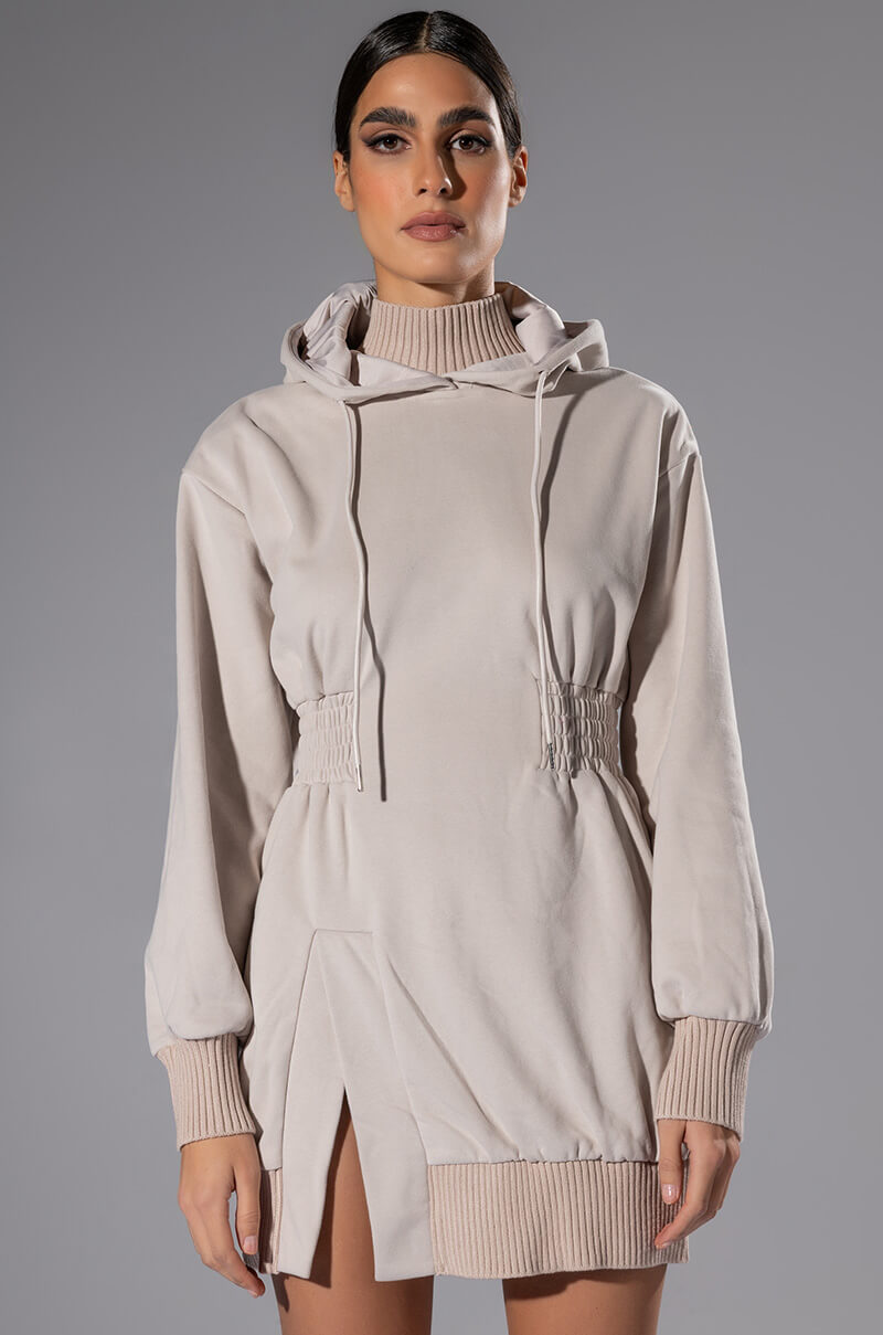 Forever Young Hooded Mini Dress