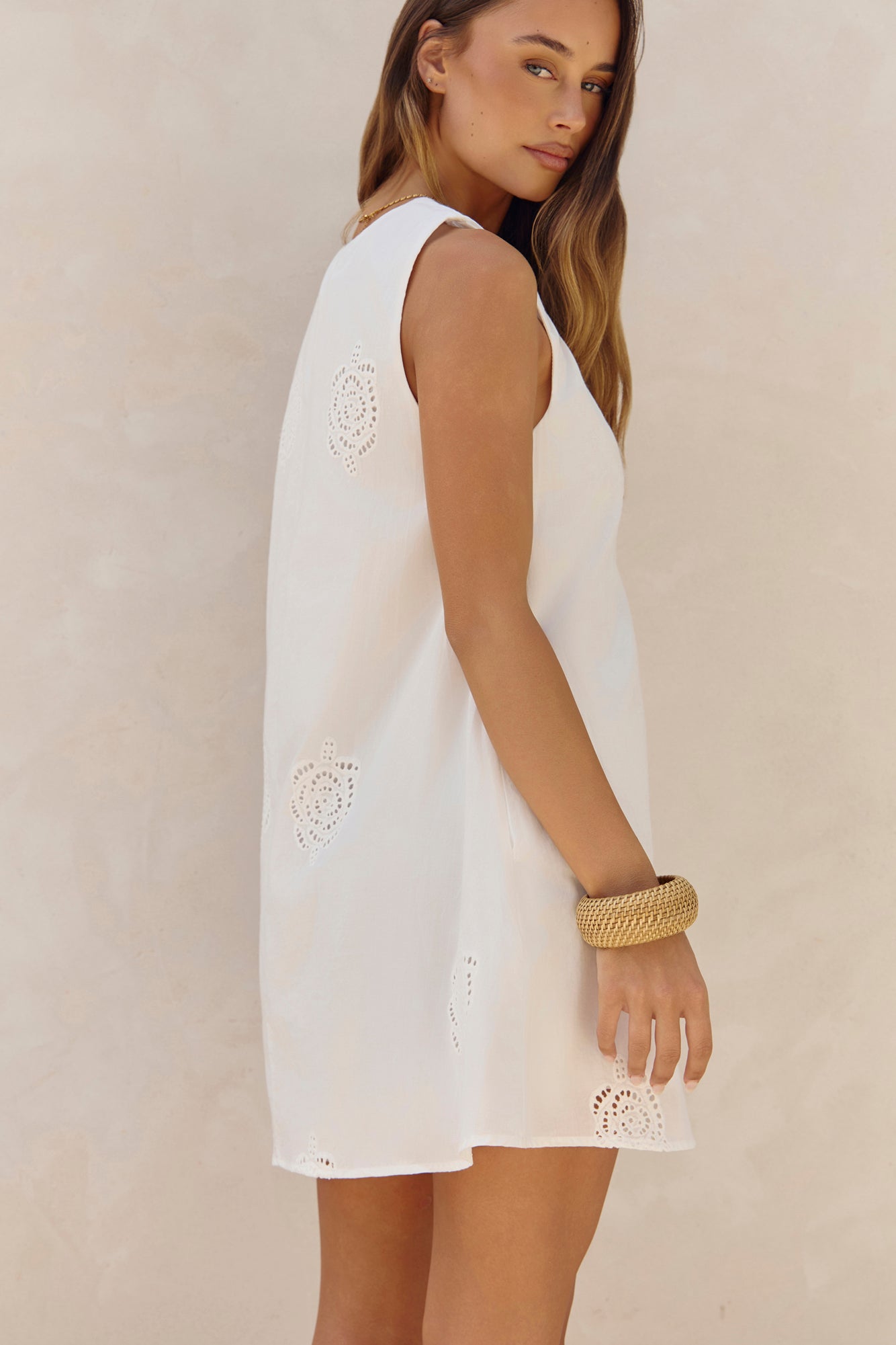 Love For The Moment Mini Dress White