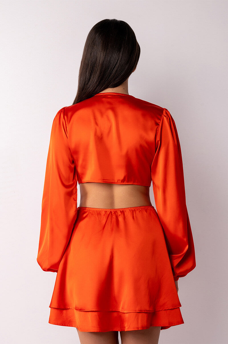 In Love With This Mini Low V Neck Dress