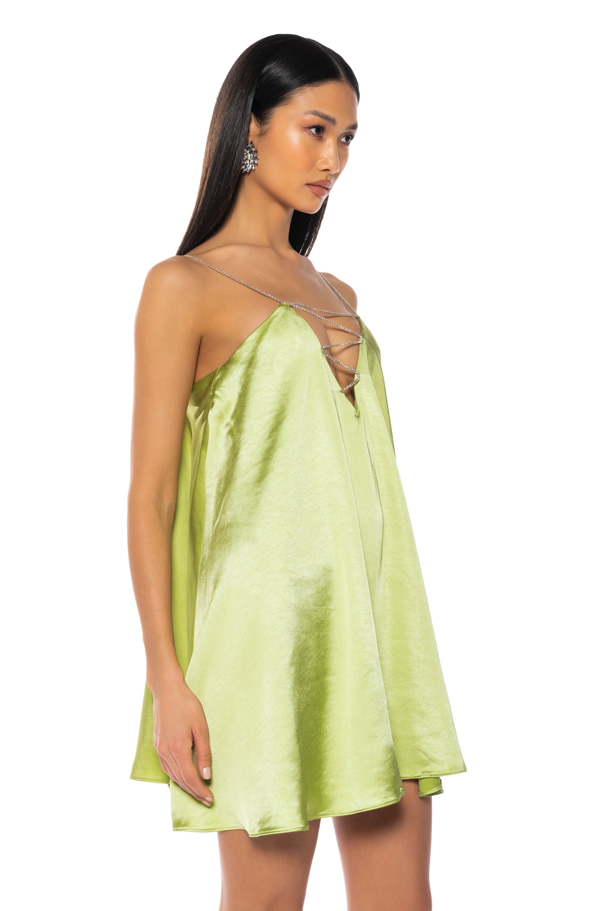 Inez Sleeveless Trapeze Mini Dress