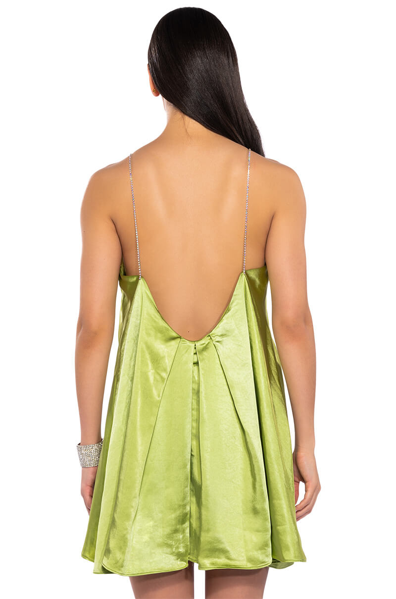 Inez Sleeveless Trapeze Mini Dress