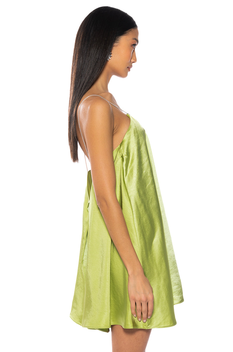 Inez Sleeveless Trapeze Mini Dress