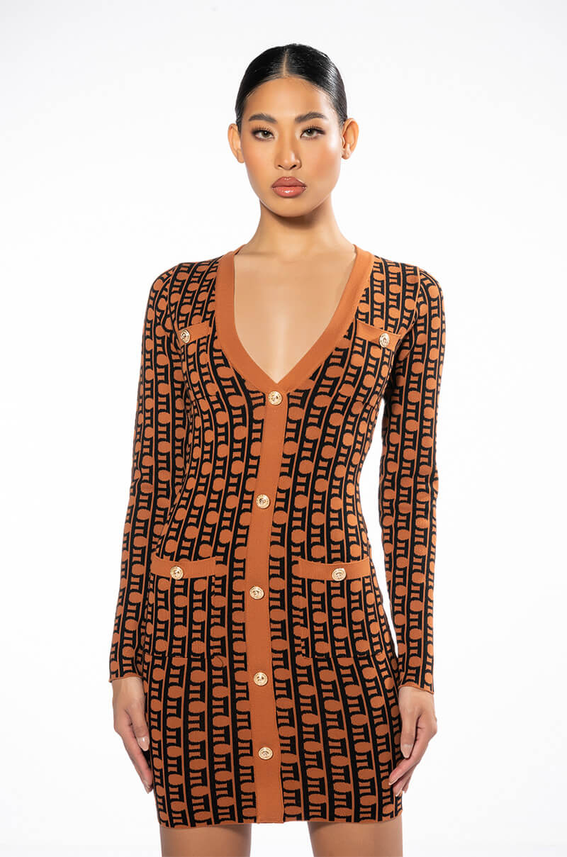 Jackie Button Up Mini Dress
