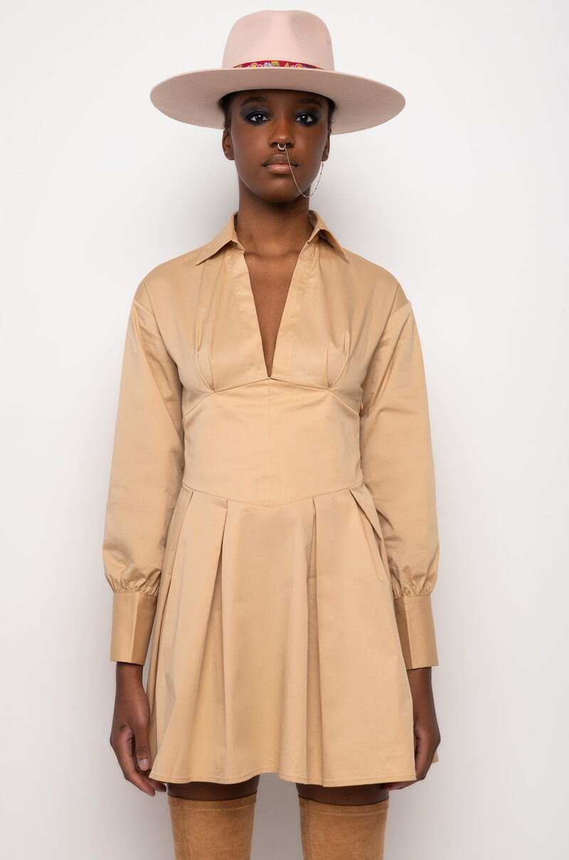 Let Them Know Sis Fit And Flare Mini Dress