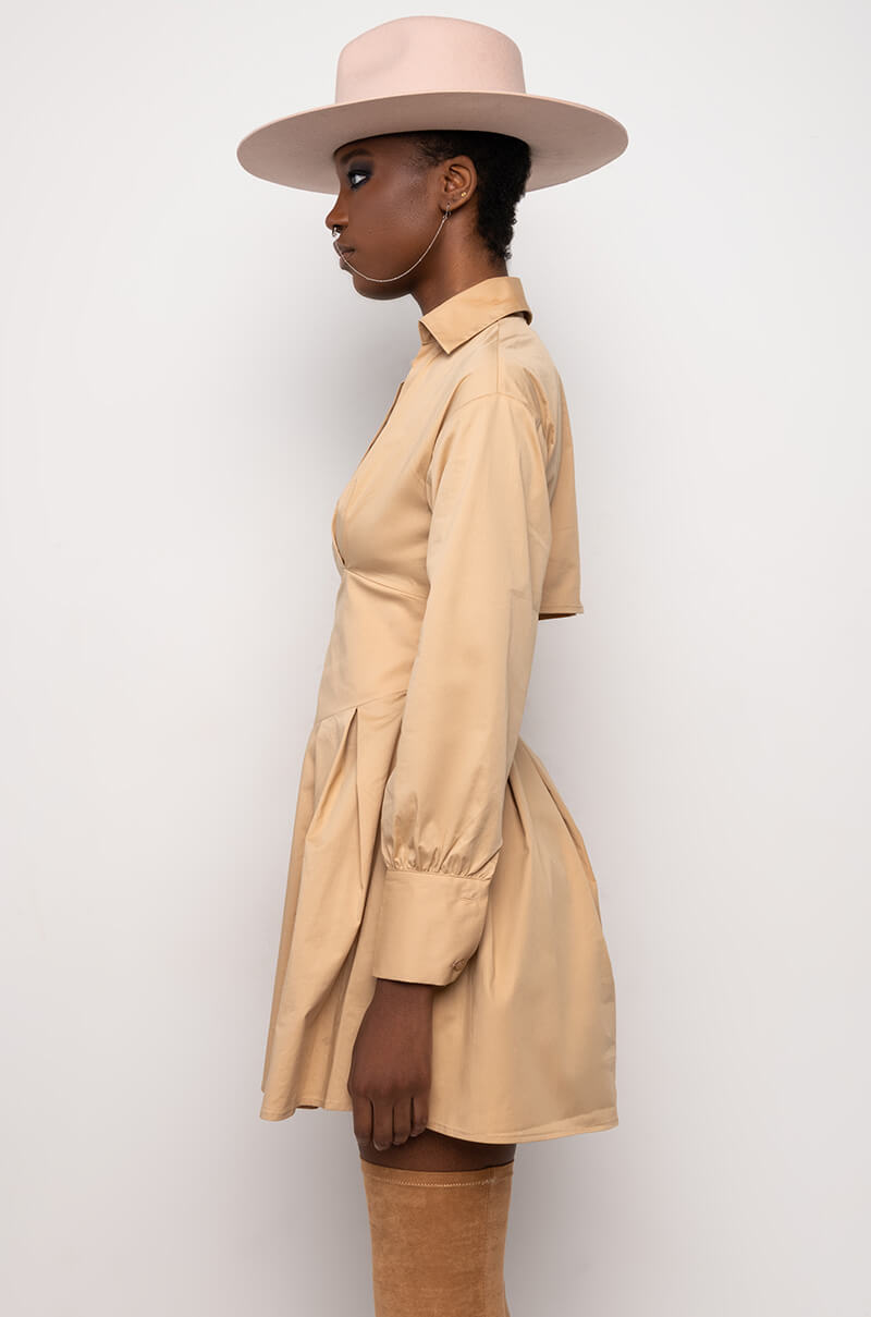Let Them Know Sis Fit And Flare Mini Dress