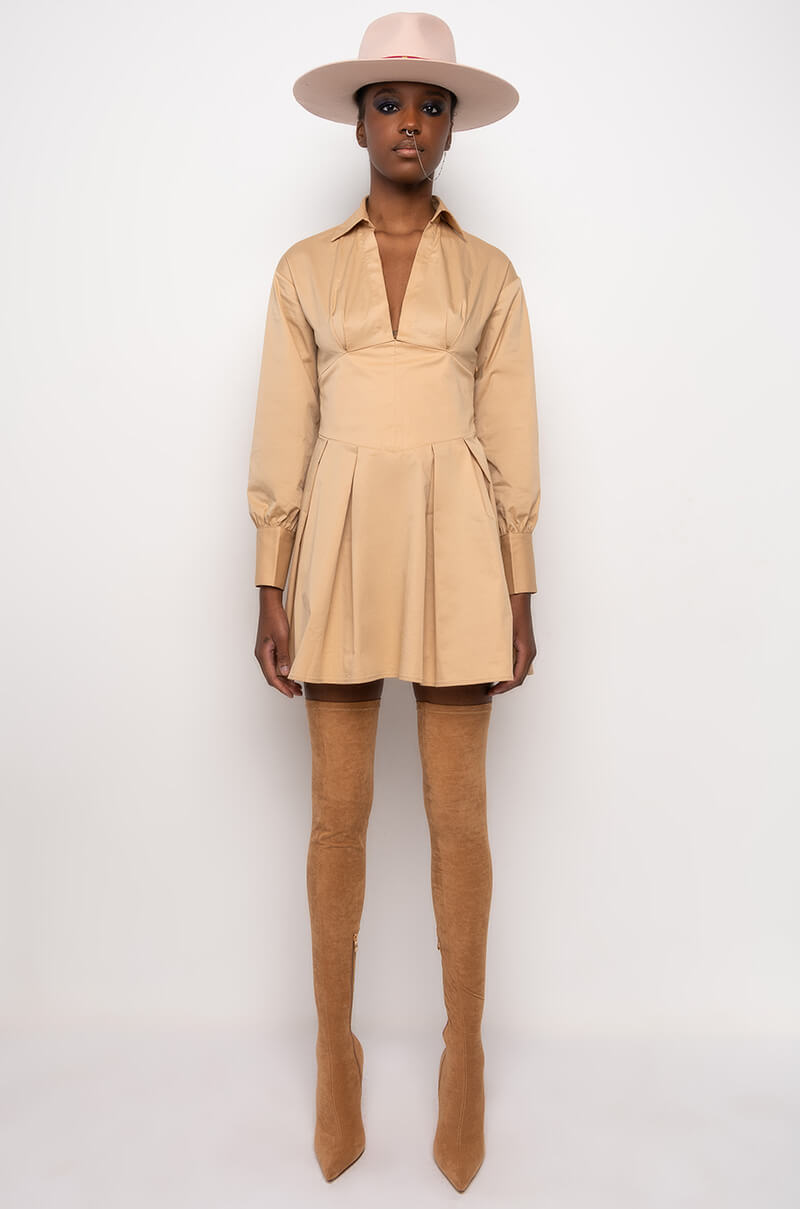 Let Them Know Sis Fit And Flare Mini Dress