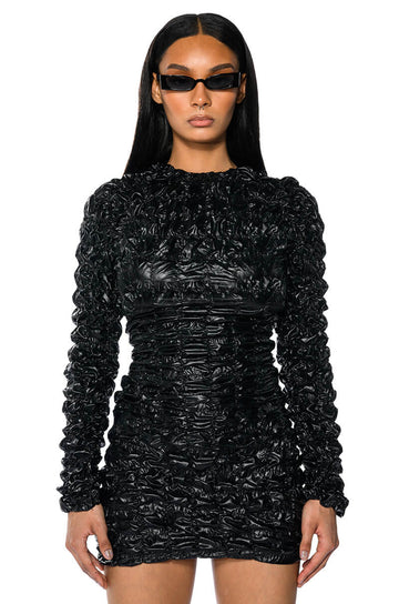 Midnight City Long Sleeve Mini Dress