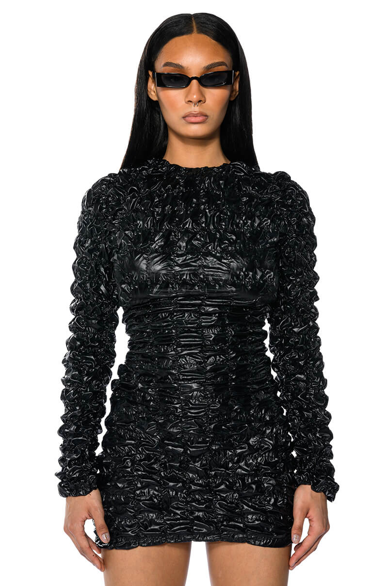 Midnight City Long Sleeve Mini Dress
