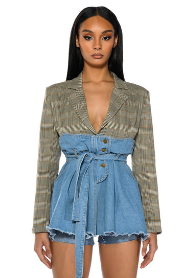Minding Mine Tailored Mini Dress