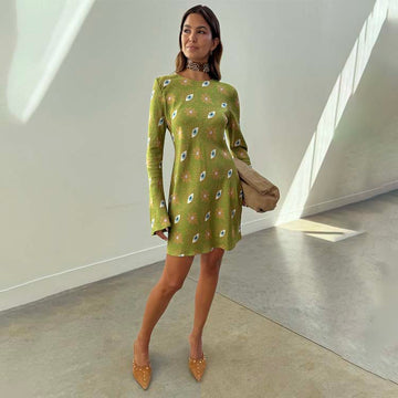 Khaki Eye Mini Soho Dress Petite
