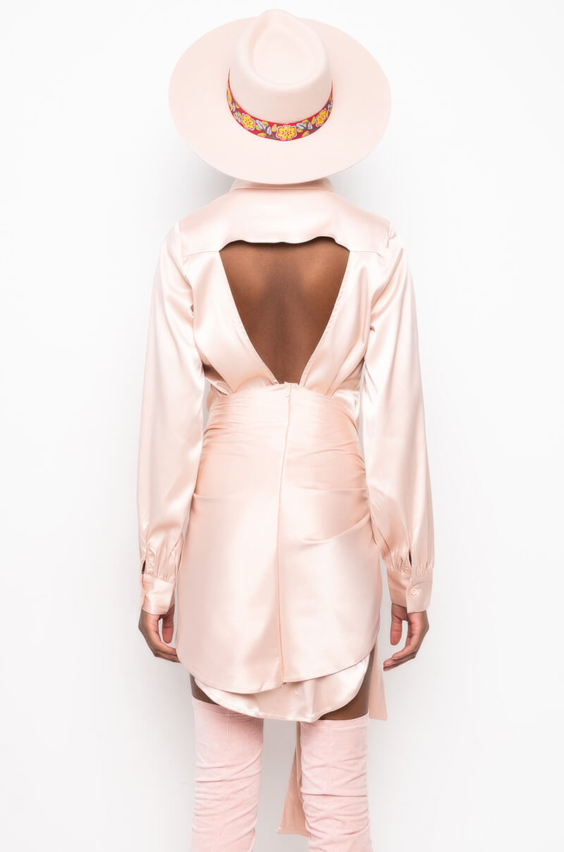 On Your Mind Mini Button Up Dress