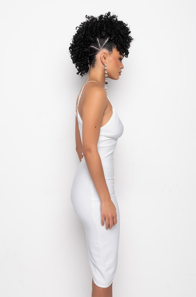 On Your Wishlist Mini Dress With Rhinestone Bra
