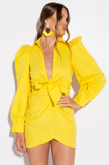 Out Of My Way Sleeve Detail Mini Dress