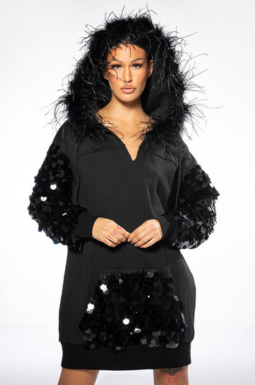 Over The Top Hooded Dress